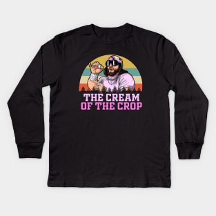 Macho Man The Cream Of The Crop Vintage Kids Long Sleeve T-Shirt